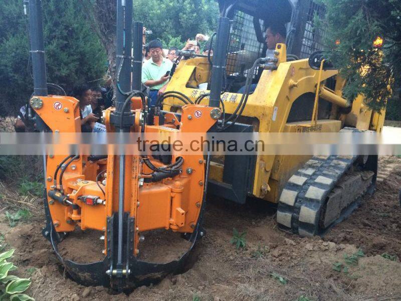 Skid loader attachment/Hydraulic tree mover