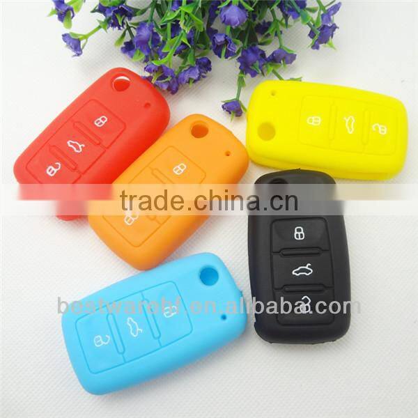 Top!!!For Volkswagen 3 buttons smart remote key,car key key case