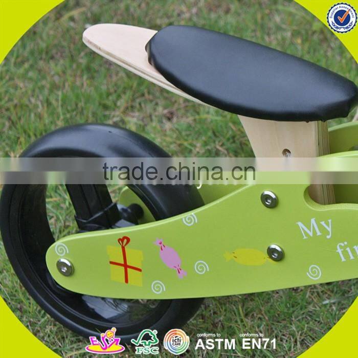 2017 New design wooden balance bike toy children wooden balance bike toy baby wooden balance bike toy W16C098
