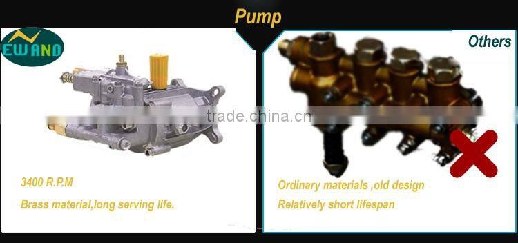 180bar 6.5HP gasoline high pressure washer with high pressure hose