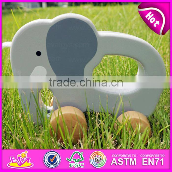 Hot sale high quality Wooden Baby Push and Pull crocodile toy,Promotional gift wooden push up toyin bulk W05B082-A1