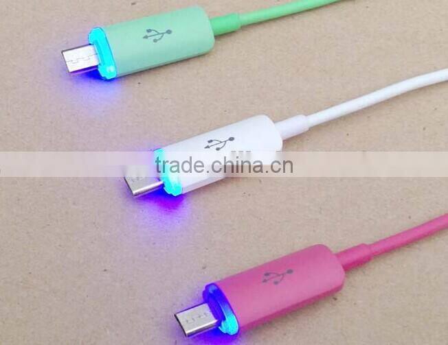 Micro USB LED lighting cable for Samsung and iPhone