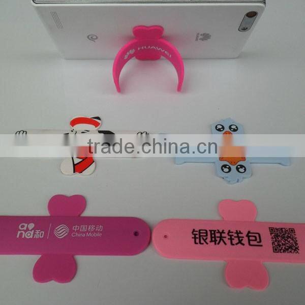 New arrival high quality Cell phone silicone stand/silicone phone holder/touch-U phone stand