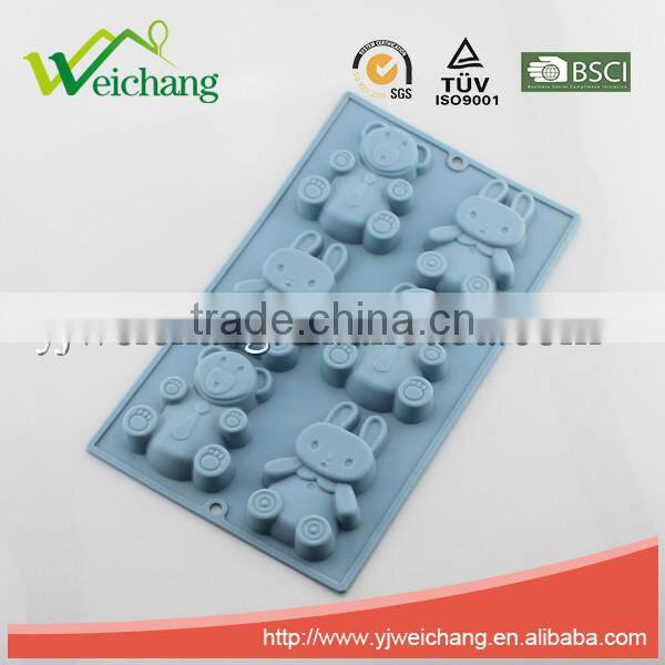 WCJB053 Silicone Flower Muffin Brownie Cornbread Cheesecake Panna Cotta Pudding Jello Shot and Soap Mold