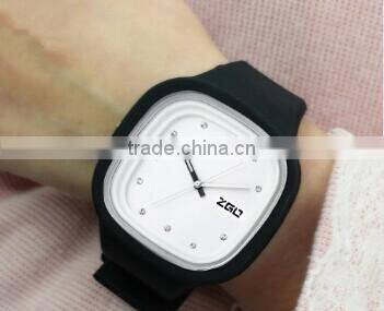 alibaba express multicolor silicone interchange watch wholesale square jelly silicone watch