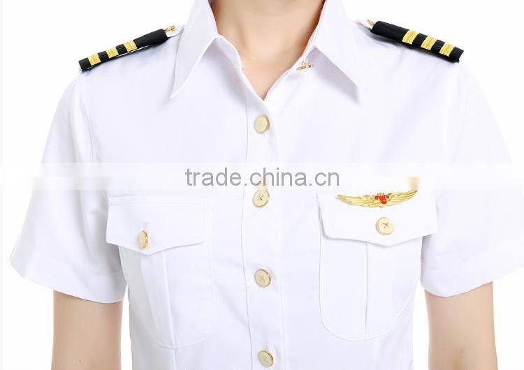 short sleeve pilot shirt pilot shirt white