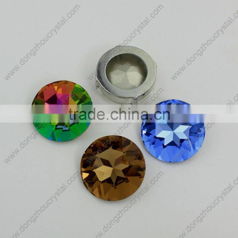DZ-3001 Round Shaped Crystal Fancy Stones for Clothes Decoration