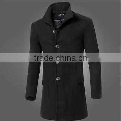 Customized newest winter wool coat men's jacket top dress coat
