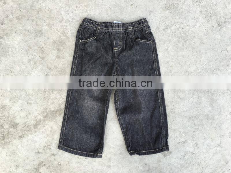 Zhejiang stocklot clothing comfortable high quality cheap kids jeans