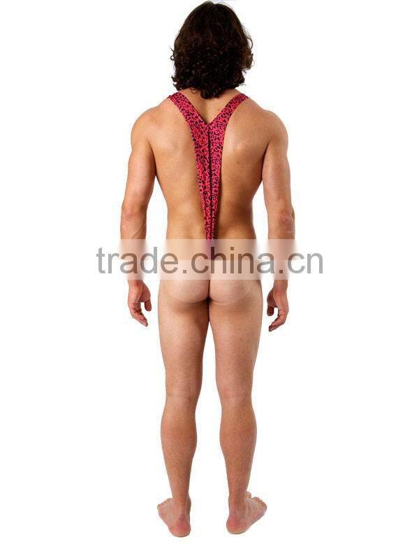Borat Mankini Thong Swimsuit (Leopard Print)