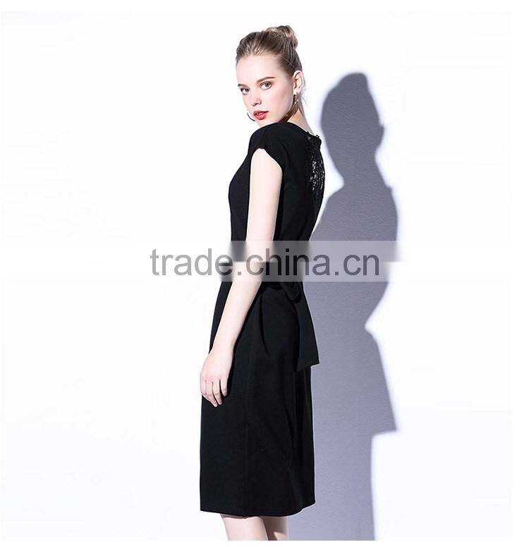 Laser Cut Dress Women Layered Top Keyhole Back With Hook And Eye And Dry Clean Formal Dress In Wholesale Price