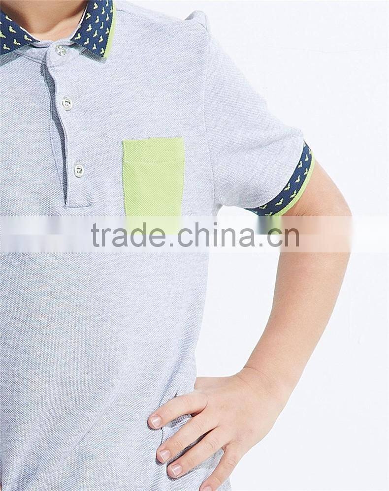 Hot sale OEM service 100% cotton good quality short sleeve polo t shirts for boy kids