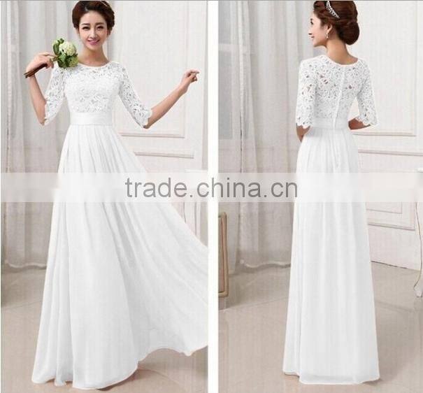 2016 Chiffon lace elsa dress cosplay costume in frozen woman designer wedding dress