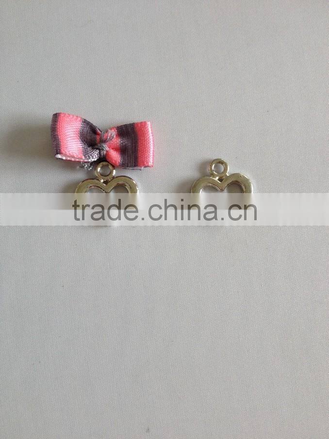 Bulk metal custom charm with long tassel,nice crystal decorative pendant