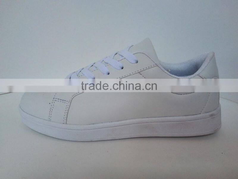 Fashionable pu leather casual men and women shoes and sneakers 2016