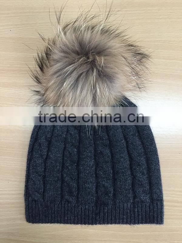 Unique fleck effect funky winter knitted wool hat