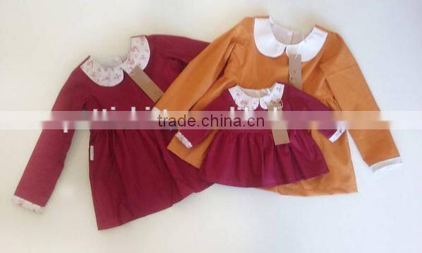 Wholesale Comfortable Baby Clothing Wearing Girl Dress Linen Unique Design