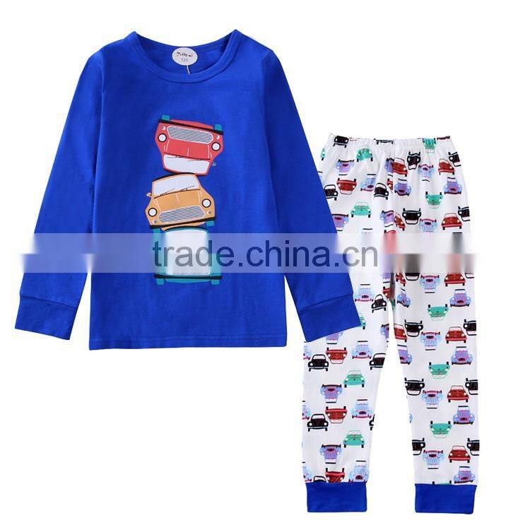 S16061A children sleepwear with smart animals cartoon girl's sleepwear