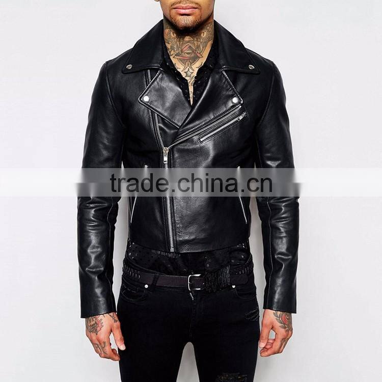 China Alibaba OEM latest design leather jacket