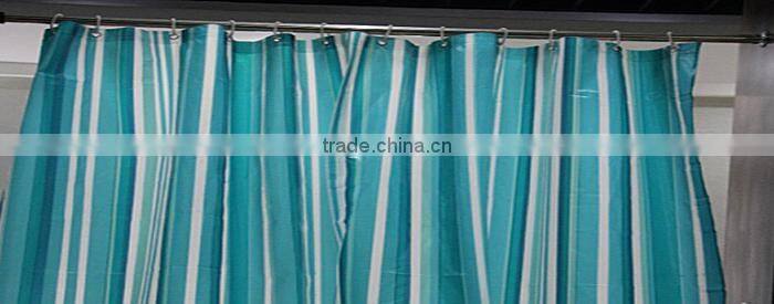 2017 High Quality fashionable PVEA Stripe Shower Curtain