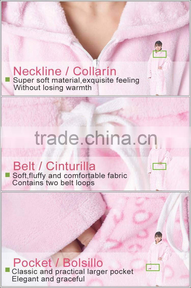 China wholesale microfiber bath robe for women