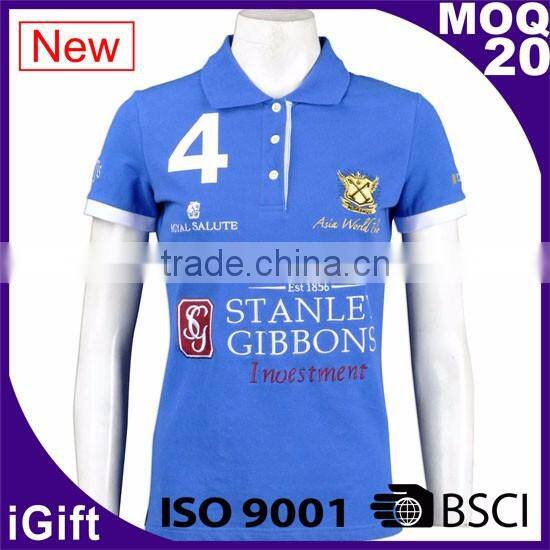 BSCI China factory sports wear mens clothing polo classic