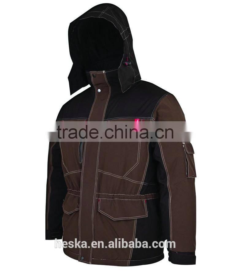 Safety workwear mens waterproof winter jacket custom parka
