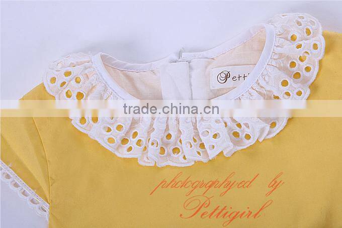 Easter yellow flower girl dresses baby clothes