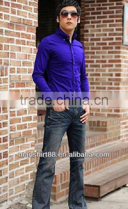 High quality Slim fit 100%Cotton Casual shirt for men with wendsor collar