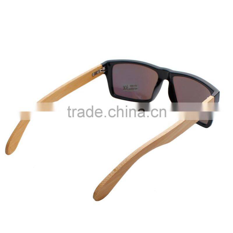 Fashion Green Natural PC & Bamboo Mirror Sunglasses Men Promotion