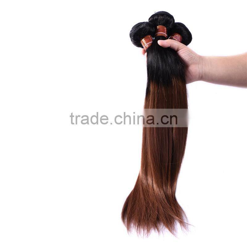 7A Ombre Hair Extensions 1B/30# Brazilian Virgin Hair Cheap Ombre Brazilian Hair Straight