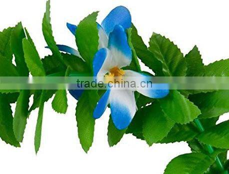 Hawaii Flower Necklaces Hula Lei Garland For Party Dance Plumeria Flower lei Leaf Shape