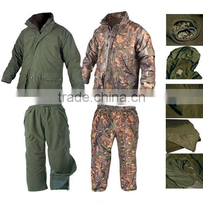 Green Waterproof Extreme Winter Hunting Clothes for men