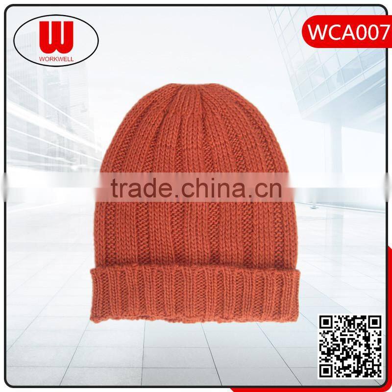 Knitted warm winter hats men's beanie for cold day