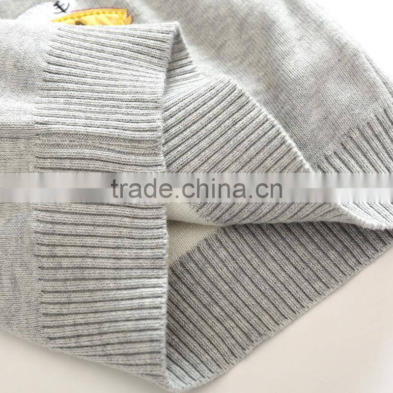 Autumn spring and winter baby wool embroidery knitting design sweater