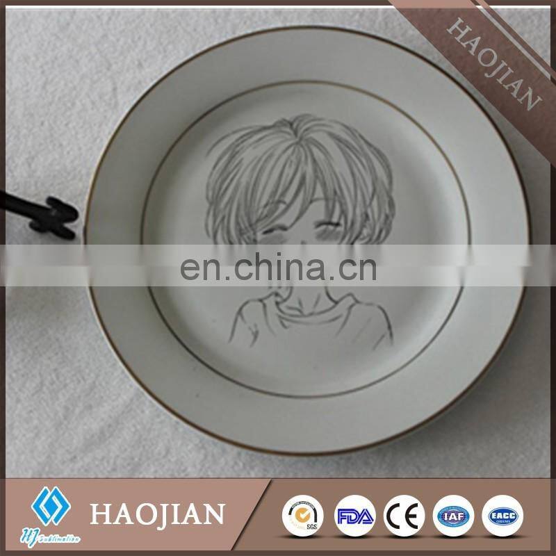 food safe ceramic dinner dish for sublimation