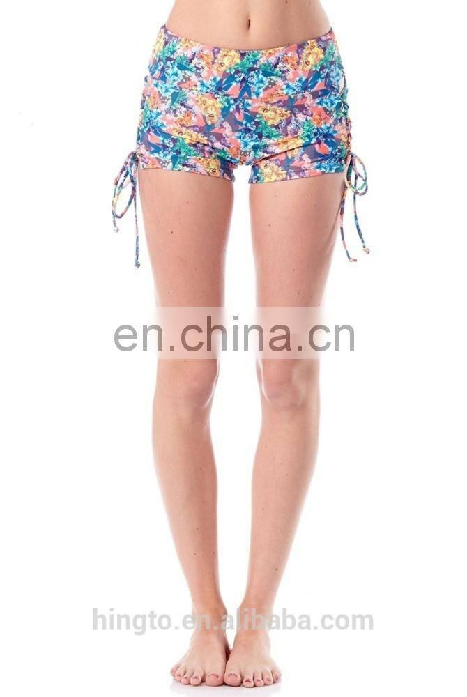 Women's Athletic Compression Shorts Fitness Sports Gym Elastic Yoga Shorts