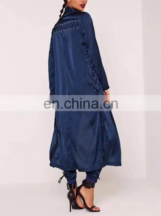 Top nice design style long women coat ladies long coats design