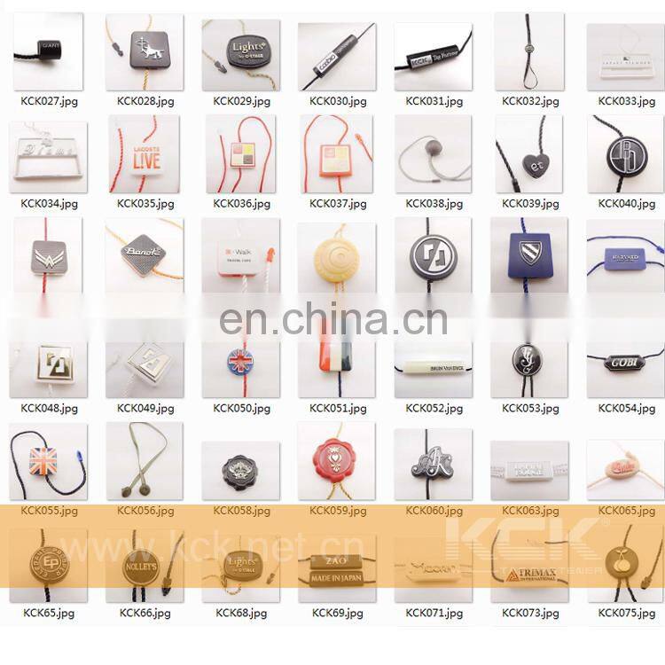 customized logo hang tablets,plastic seal tag ,fashion garment seal tag