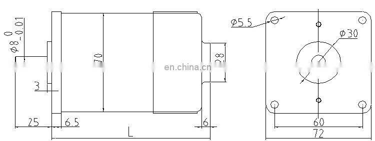 OD 70 mm 5000 rpm brushed dc motor 24v high speed permanent magnet motor BMM388