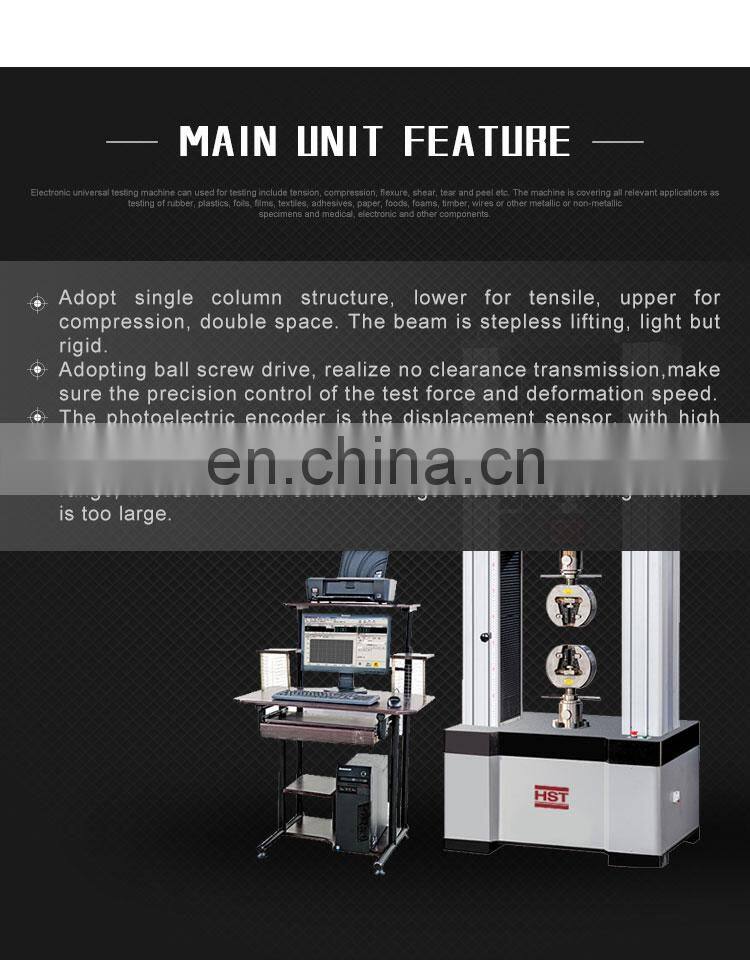 Easy to operate electronic universal testing machine