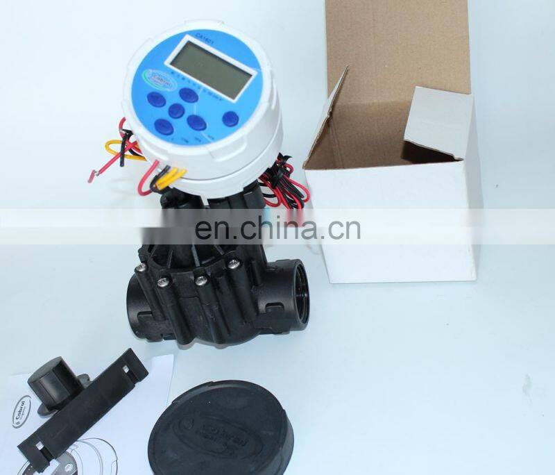 zanchen Sprinkler ca1601 Single Station Controller with 3/4inch DC Latching Solenoid valve 9V Battery Operated
