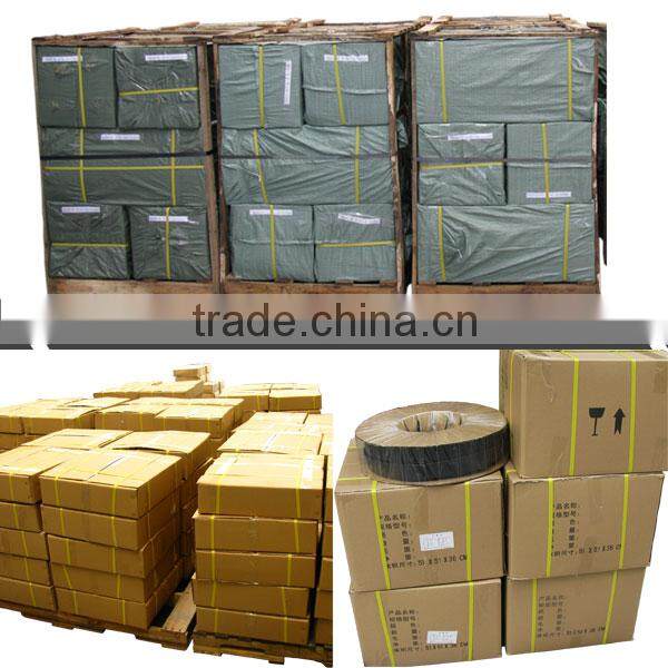 P shape red silicone foam tubes for door&windows