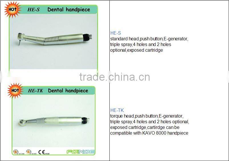 Model: HT-T/HT-TQ CE Approved dental push button high speed handpieces