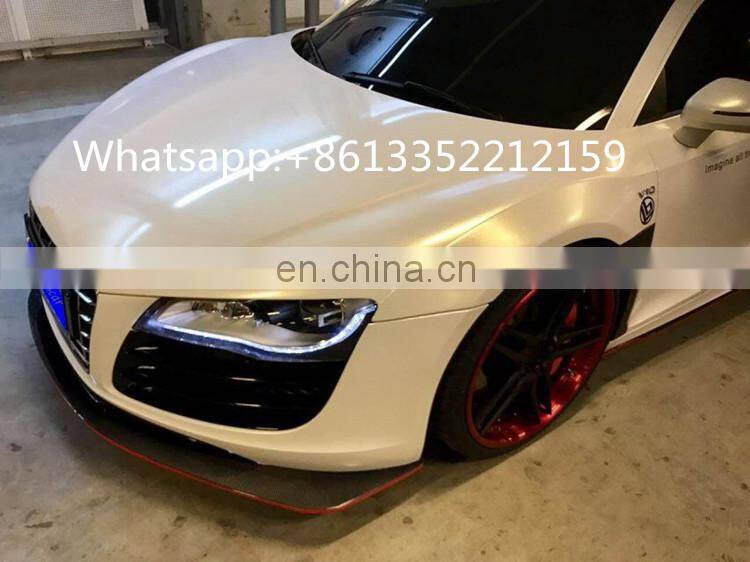 R8 front lip carbon fiber fit for AD R8 LB style Artisan style carbon fiber R8 front lip add on the front bumper directly