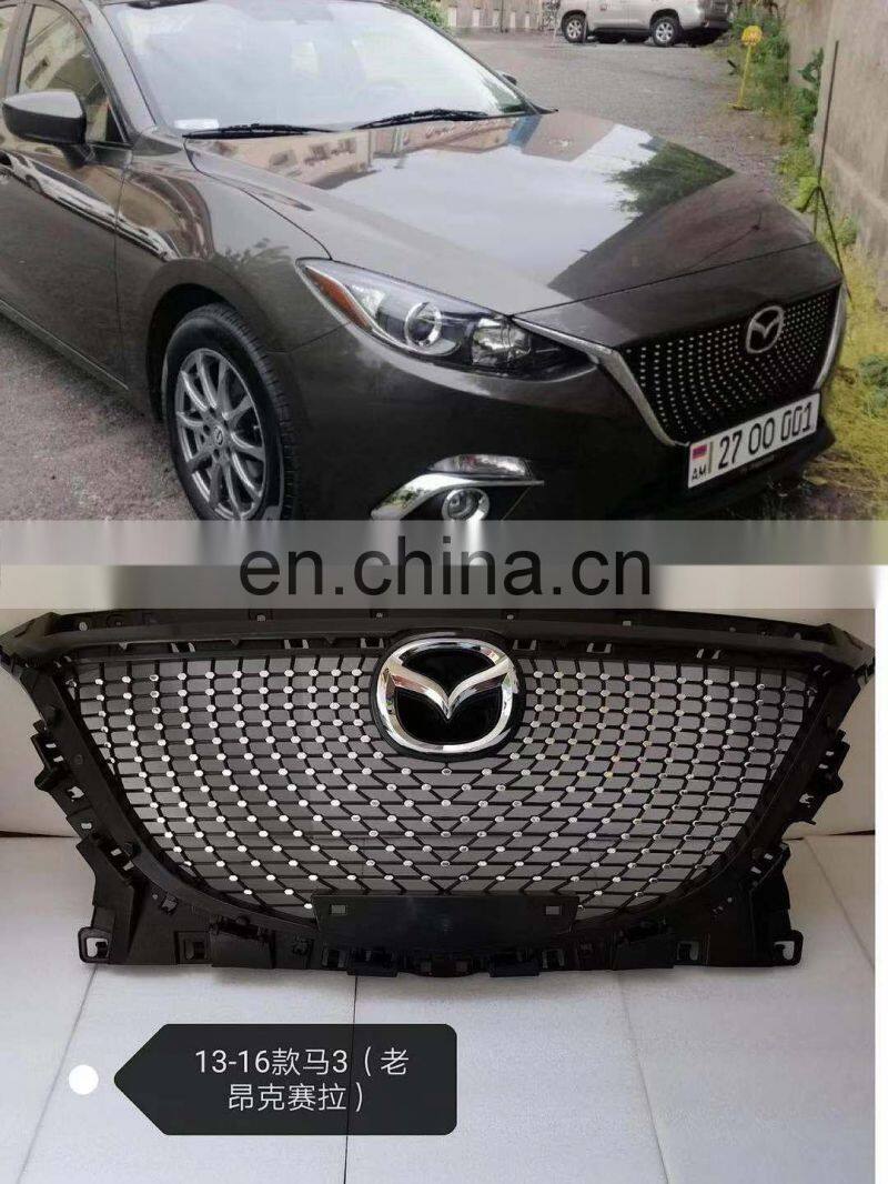 Body Kit Accessory Auto Car Good Quality Custom Kit Auto Spare Parts Front Grille FOR MAZDA series 3 axela