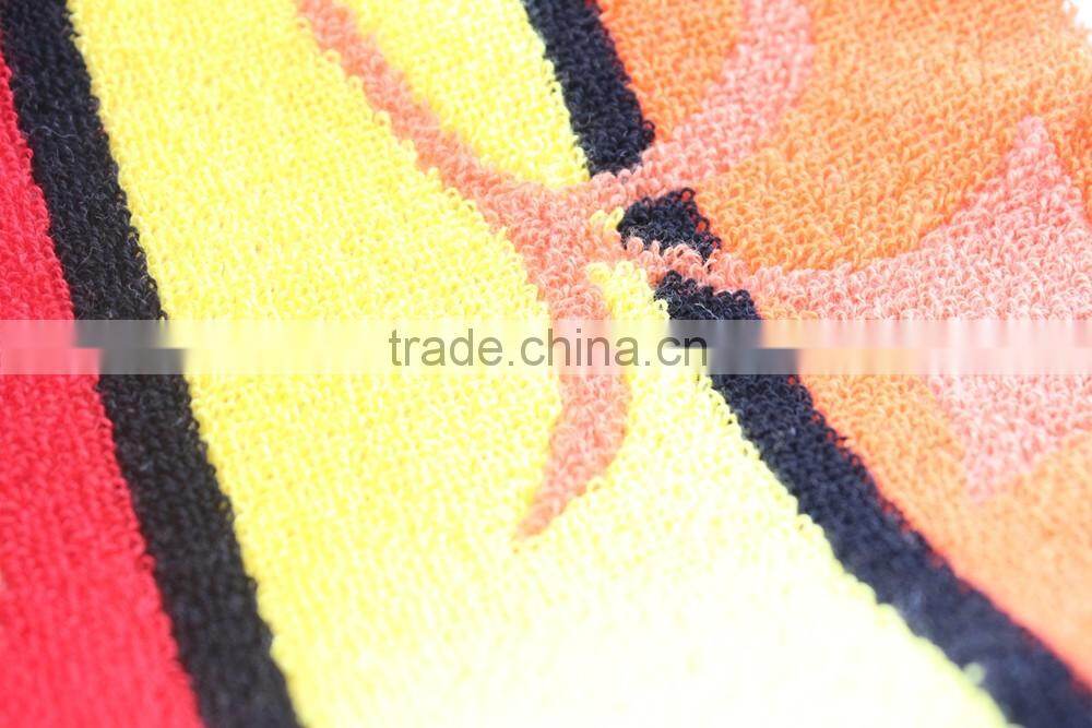 yarn-dyed custom design pattern jacquard pure cotton face towel