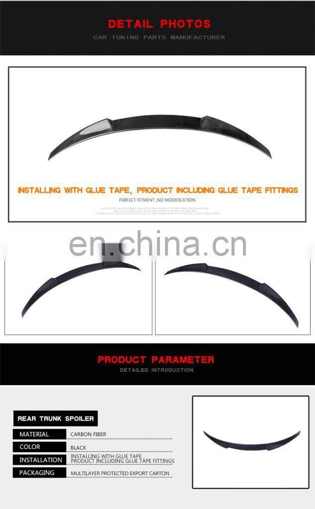 Carbon Fiber Rear Ducktail Spoiler for Mercedes Benz GLC-Class C253 GLC300 GLC43 Coupe AMG 2015-2019