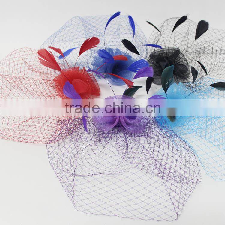 Wholesale Colors Fascinator hairclip For Party/Christmas