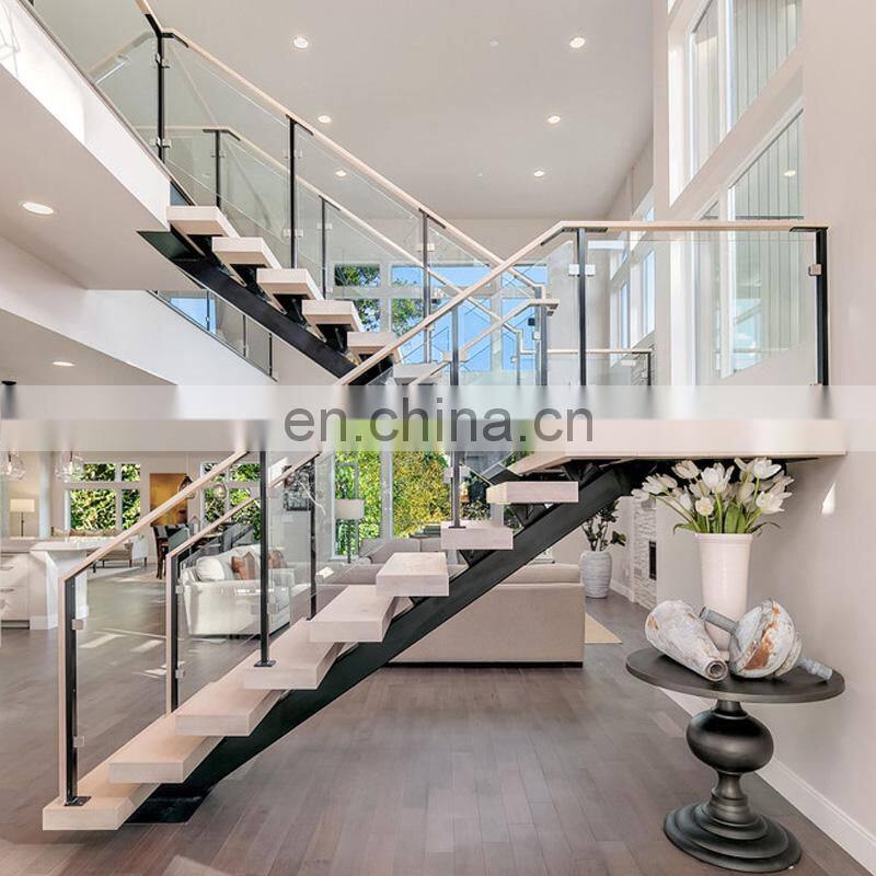 modern building white u stairs stainless steel staircase design for home